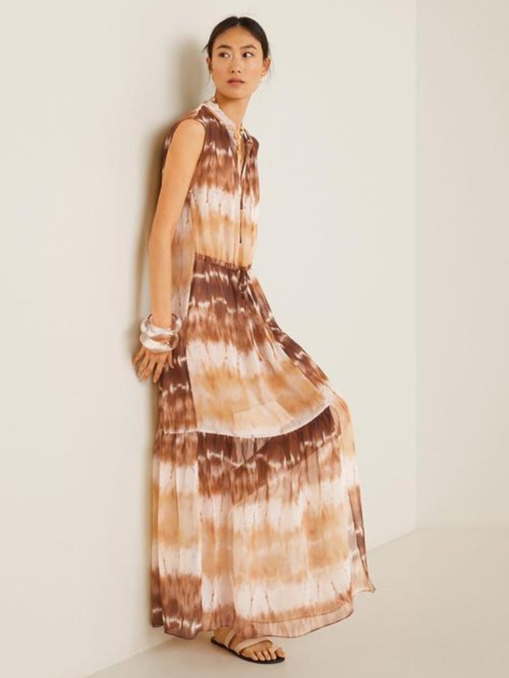 Mango Boho Tie Dye Maxi Dress